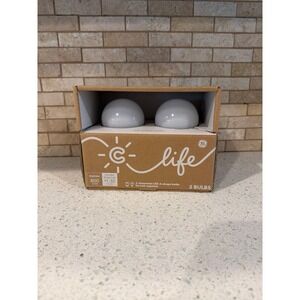 GE C Life LED Bulbs A19 800 Lumens Soft White 2 Pack‎ No Hub